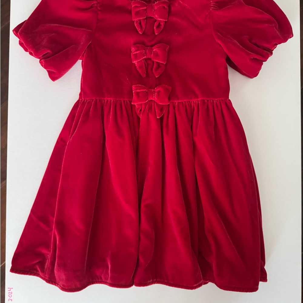 Janie and Jack Red Velvet Dress